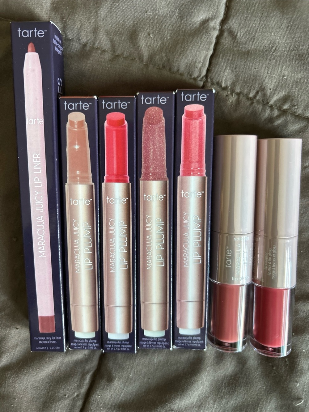 Tarte Maracuja 9 Piece Juicy Lip Collection Pink, Coral, Rose, Nude BRAND NEW - Picture 4 of 15